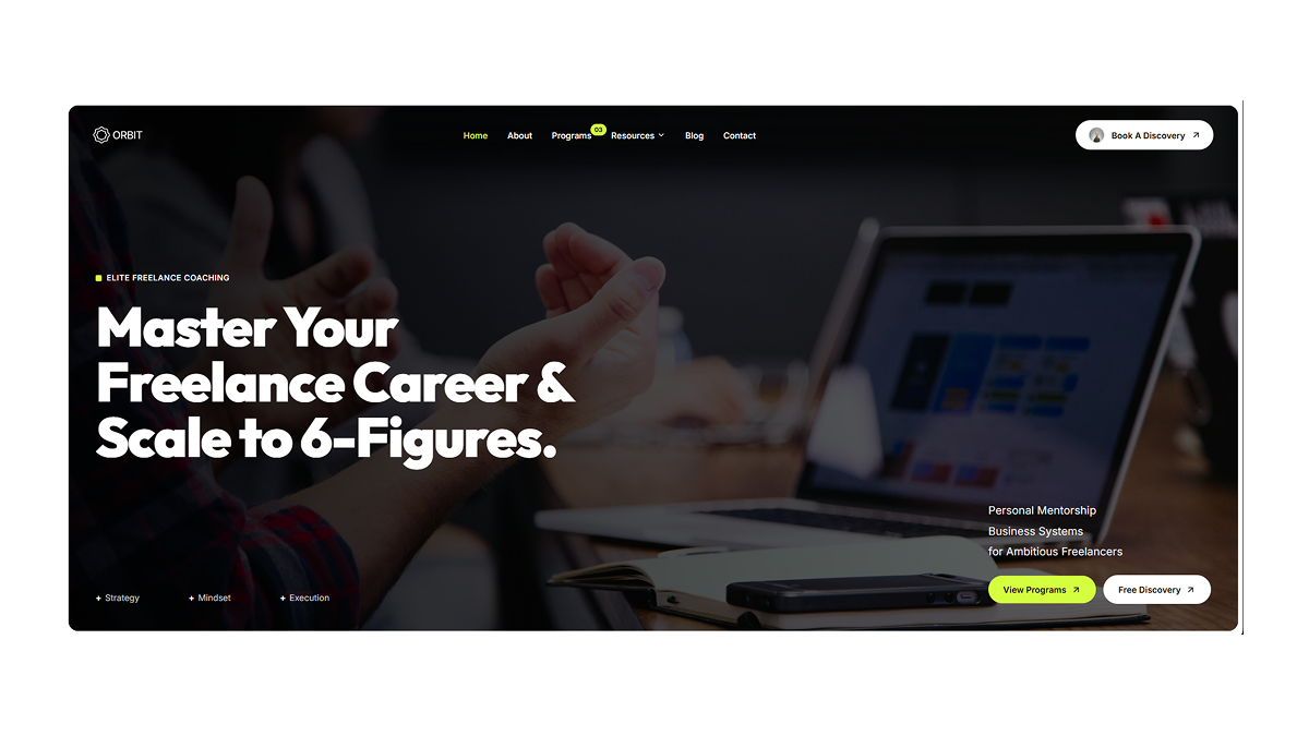 Freelance Coach Hero Orbit